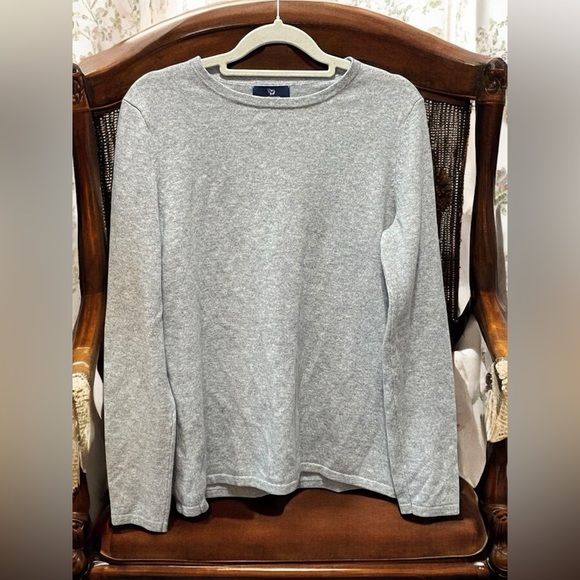🌟Sale
100% Cashmere LANDS’ END Pullover Lightweight Sweater Size M gray heather - Picture 4 of 8